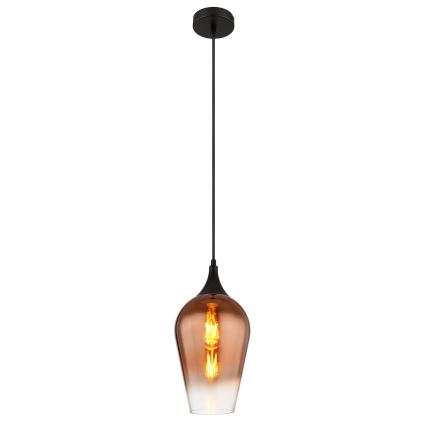 Globo - Pendel 1xE27/60W/230V diameter 18 cm kobber