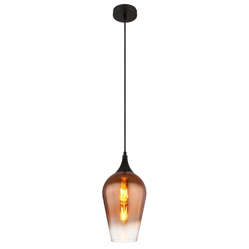 Globo - Pendel 1xE27/60W/230V diameter 18 cm kobber