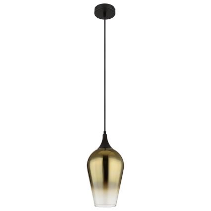Globo - Pendel 1xE27/60W/230V diameter 18 cm guldfarvet