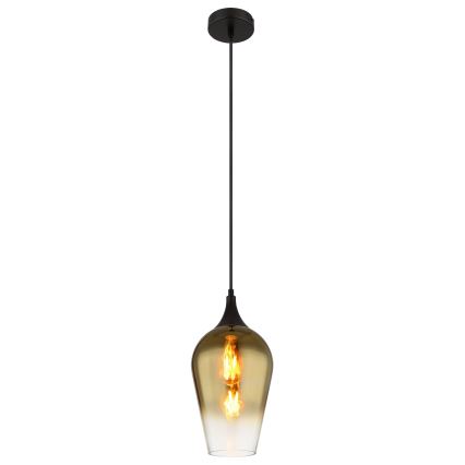 Globo - Pendel 1xE27/60W/230V diameter 18 cm guldfarvet