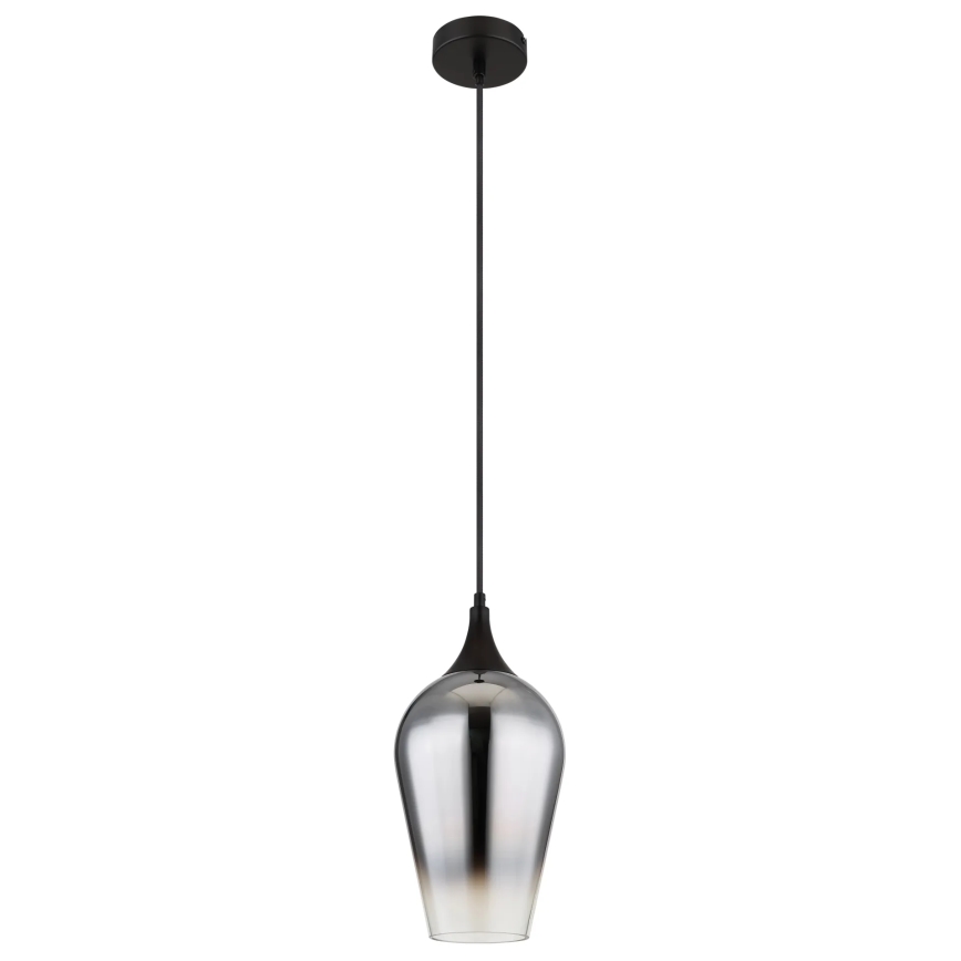 Globo - Pendel 1xE27/60W/230V diameter 18 cm sort