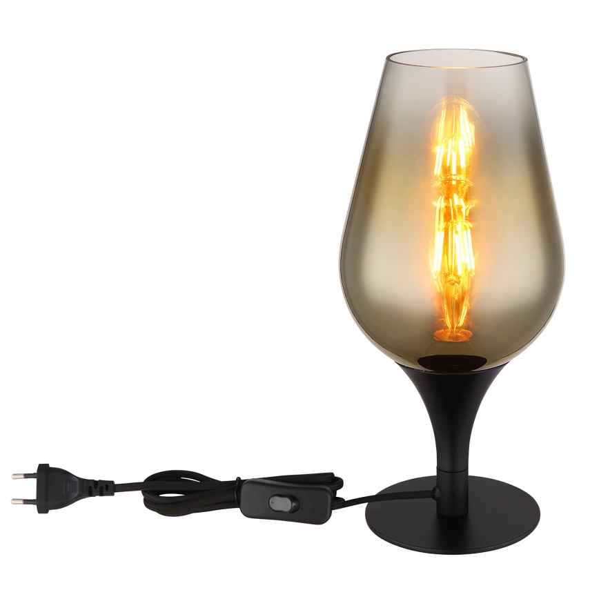 Globo - Bordlampe 1xE27/40W/230V diameter 15 cm guldfarvet