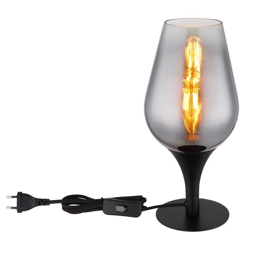 Globo - Bordlampe 1xE27/40W/230V diameter 15 cm sort