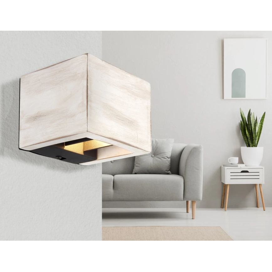 Globo - LED væglampe LED/8W/230V cremefarvet