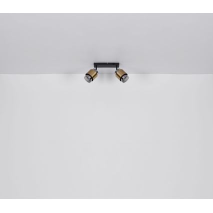 Globo - Spotlampe 2xE27/40W/230V sort/messing