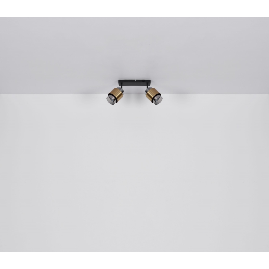 Globo - Spotlampe 2xE27/40W/230V sort/messing