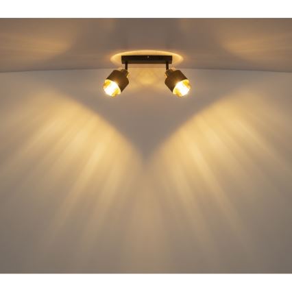 Globo - Spotlampe 2xE27/40W/230V sort/bronze