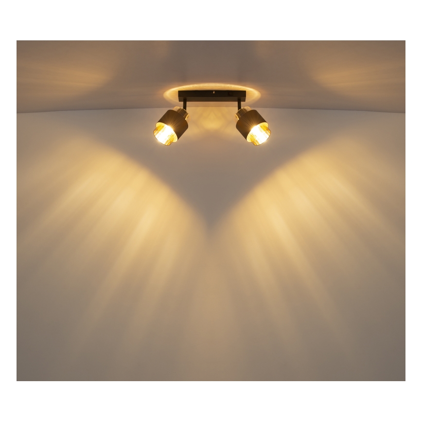 Globo - Spotlampe 2xE27/40W/230V sort/bronze