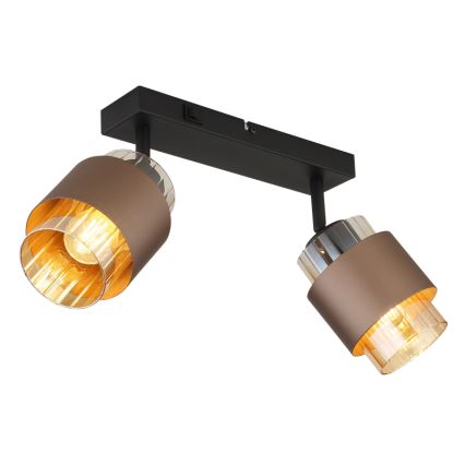 Globo - Spotlampe 2xE27/40W/230V sort/bronze