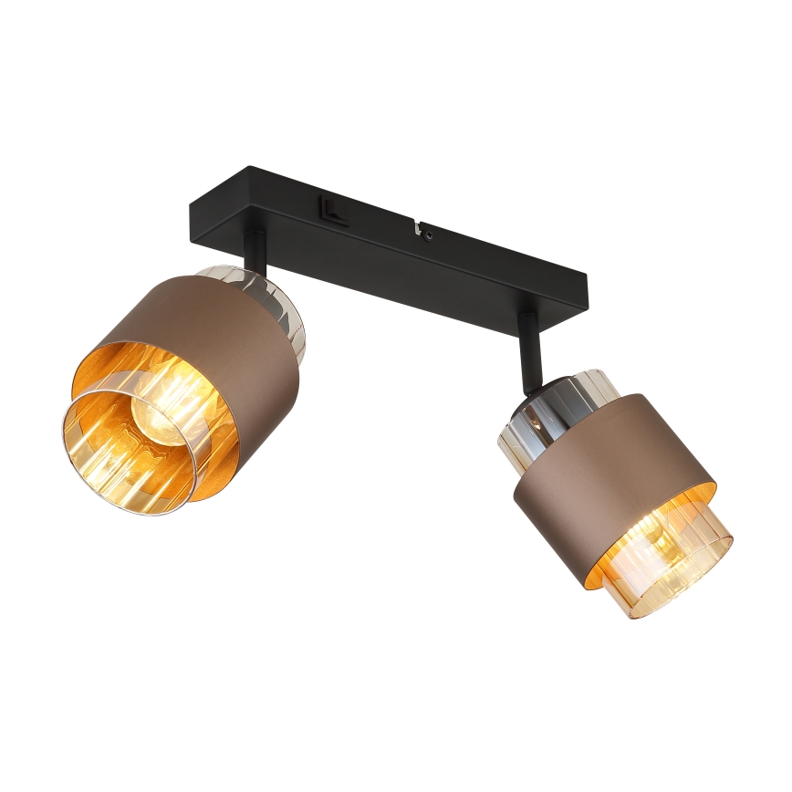 Globo - Spotlampe 2xE27/40W/230V sort/bronze