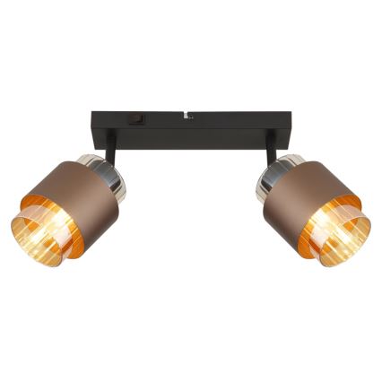 Globo - Spotlampe 2xE27/40W/230V sort/bronze