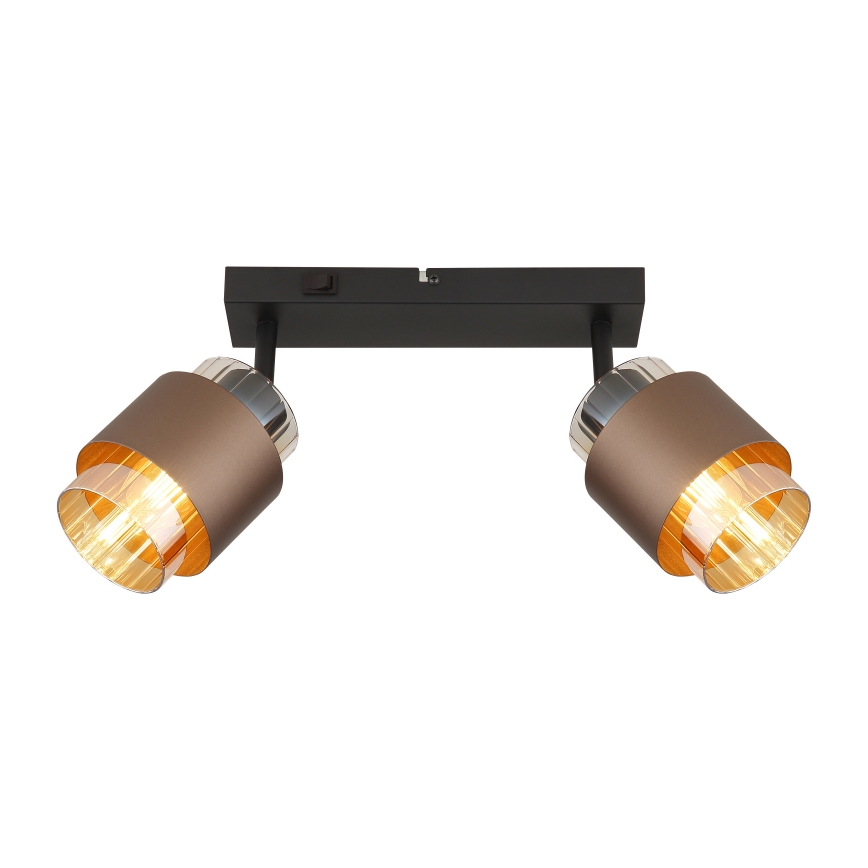 Globo - Spotlampe 2xE27/40W/230V sort/bronze