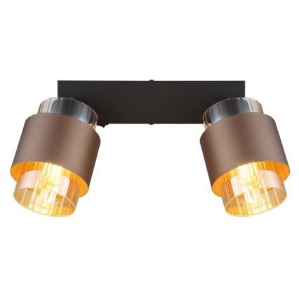 Globo - Spotlampe 2xE27/40W/230V sort/bronze