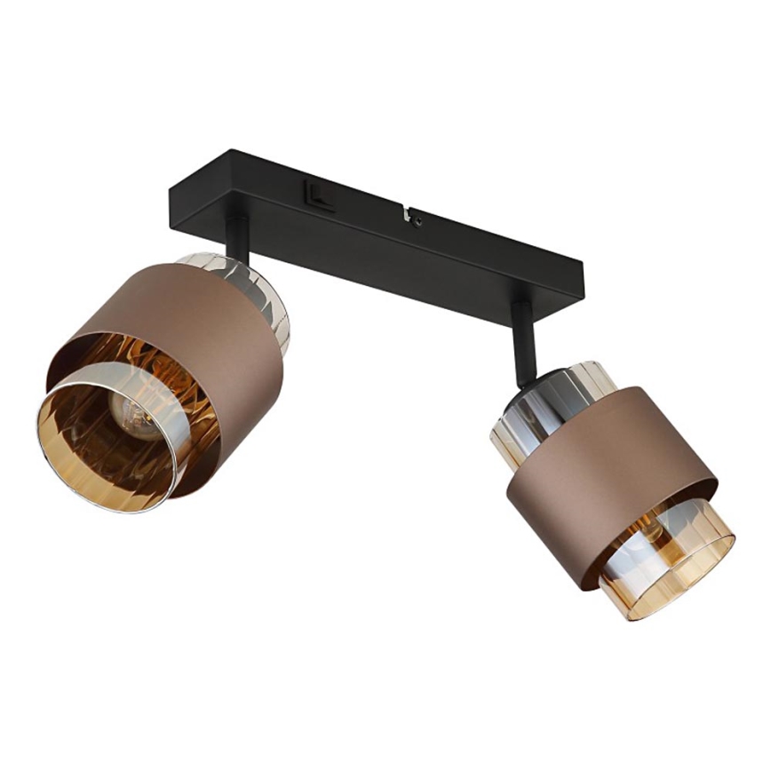Globo - Spotlampe 2xE27/40W/230V sort/bronze