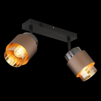 Globo - Spotlampe 2xE27/40W/230V sort/bronze