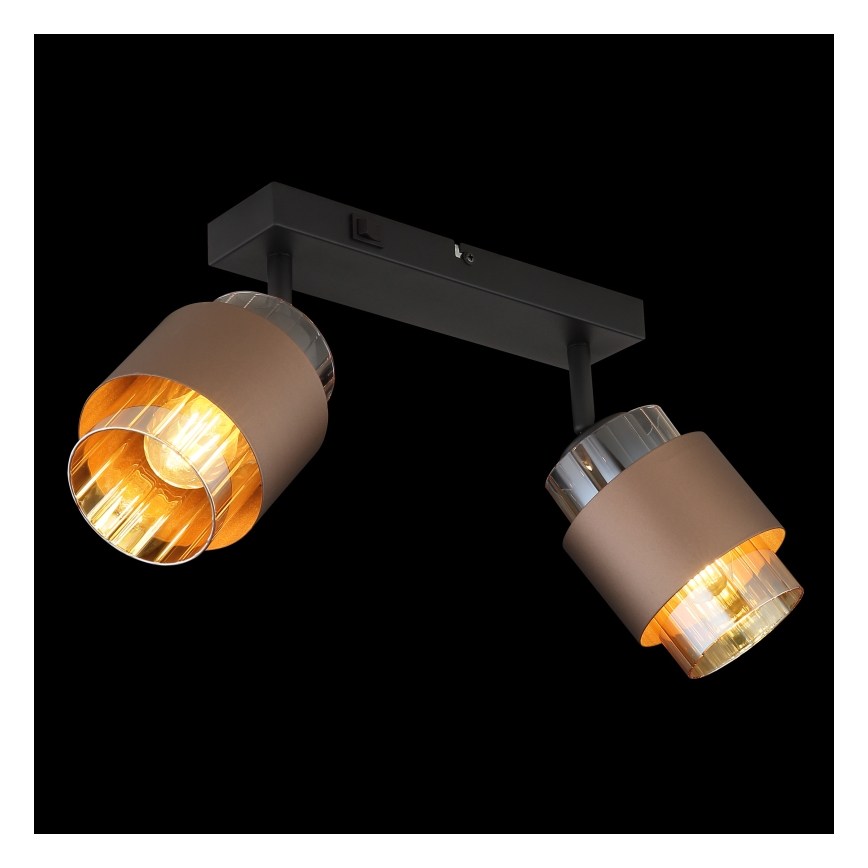Globo - Spotlampe 2xE27/40W/230V sort/bronze