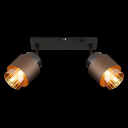 Globo - Spotlampe 2xE27/40W/230V sort/bronze