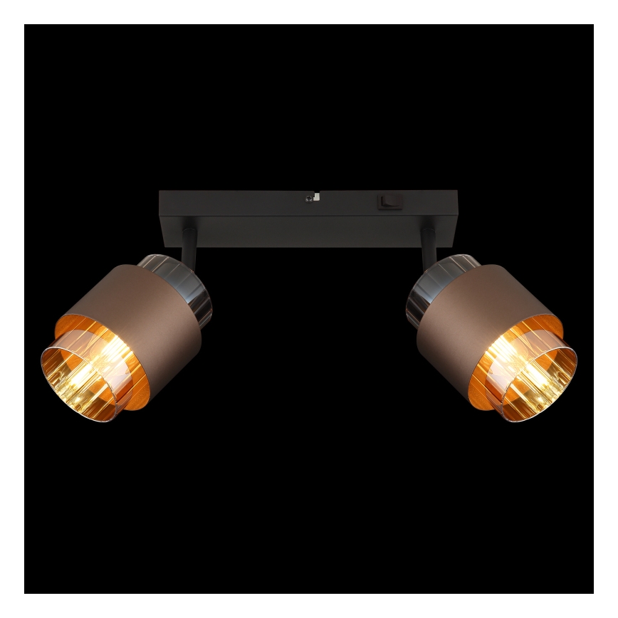 Globo - Spotlampe 2xE27/40W/230V sort/bronze