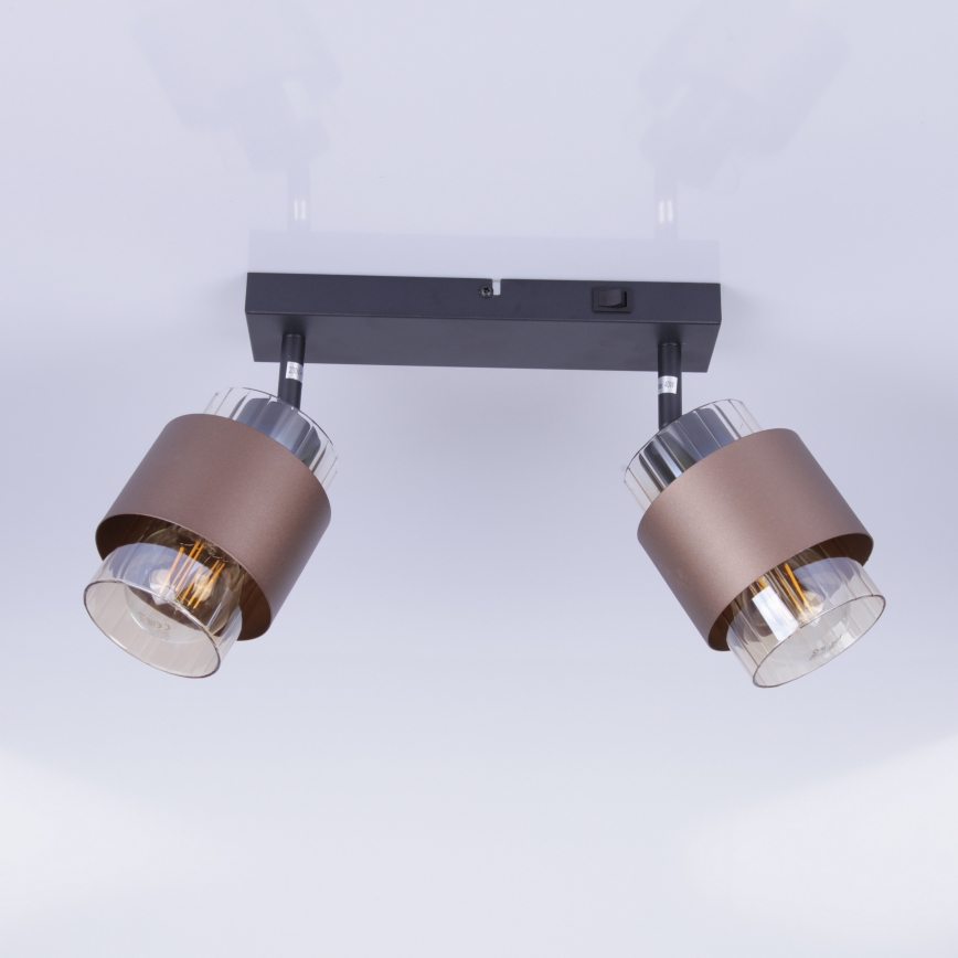 Globo - Spotlampe 2xE27/40W/230V sort/bronze