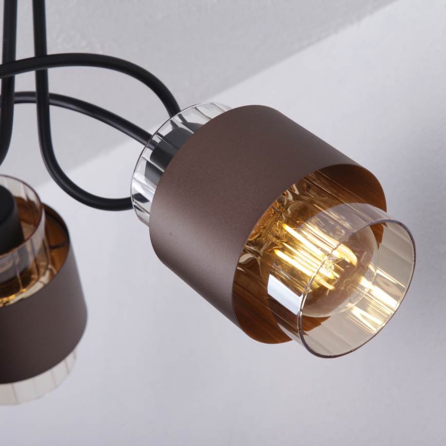 Globo - Overflademonteret loftlampe 3xE27/40W/230V sort/bronze