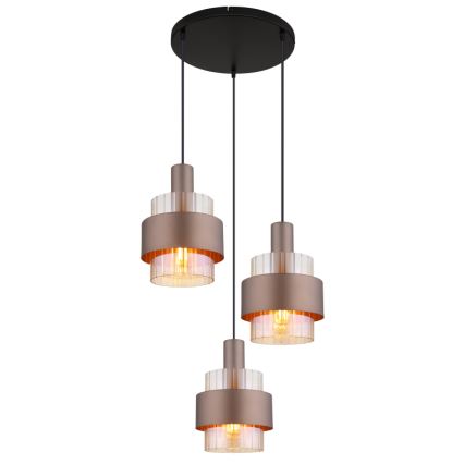 Globo - Lysekrone på kabel 3xE27/60W/230V