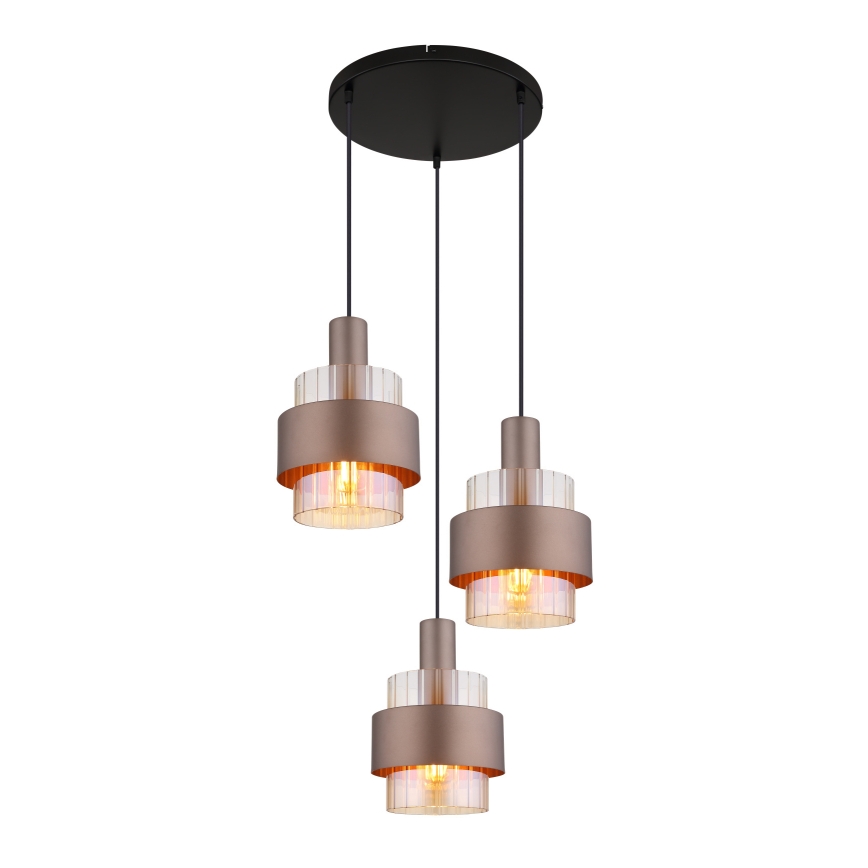 Globo - Lysekrone på kabel 3xE27/60W/230V