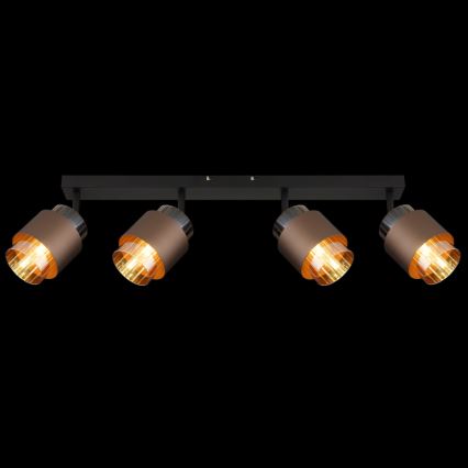 Globo - Spotlampe 4xE27/40W/230V sort/bronze