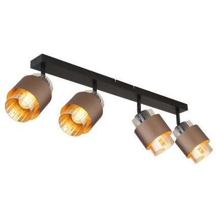 Globo - Spotlampe 4xE27/40W/230V sort/bronze