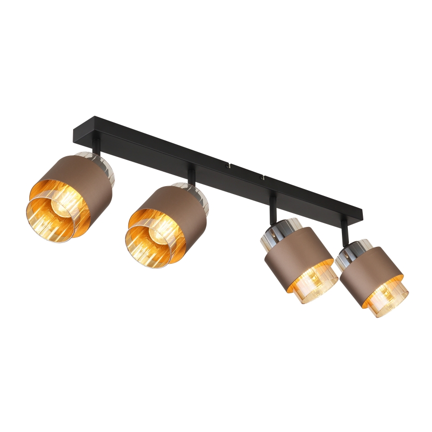 Globo - Spotlampe 4xE27/40W/230V sort/bronze