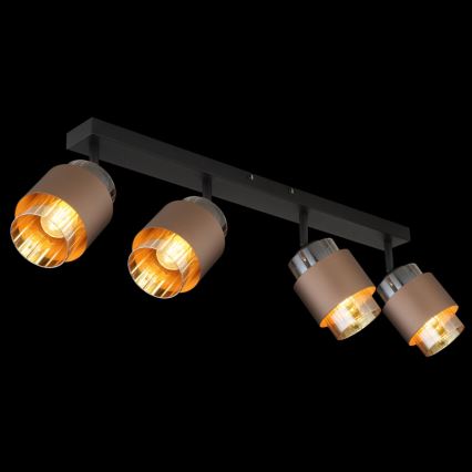 Globo - Spotlampe 4xE27/40W/230V sort/bronze