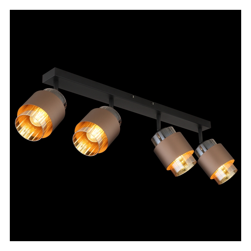 Globo - Spotlampe 4xE27/40W/230V sort/bronze