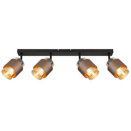 Globo - Spotlampe 4xE27/40W/230V sort/bronze