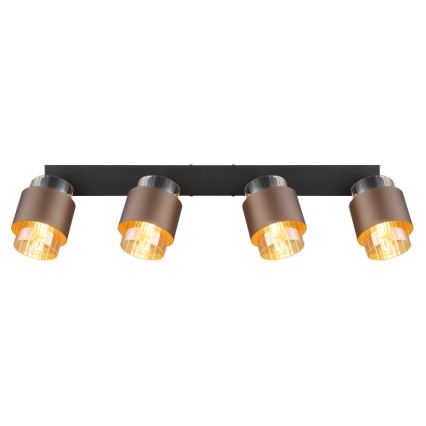 Globo - Spotlampe 4xE27/40W/230V sort/bronze