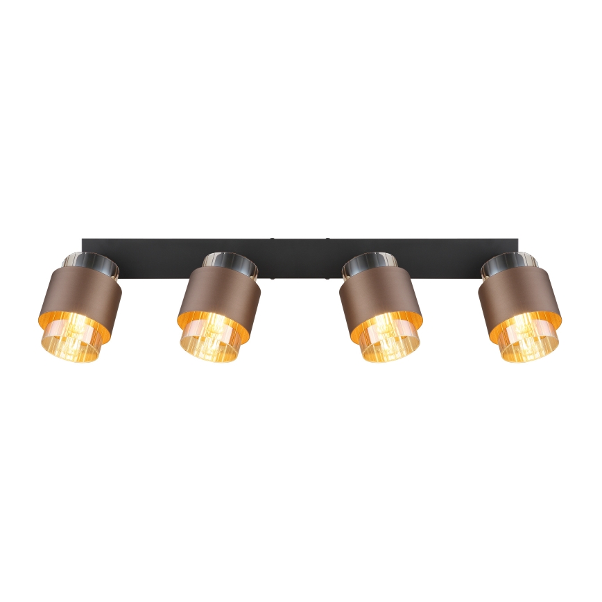 Globo - Spotlampe 4xE27/40W/230V sort/bronze