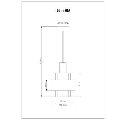 Globo - Pendel 1xE27/60W/230V diameter 18,5 cm
