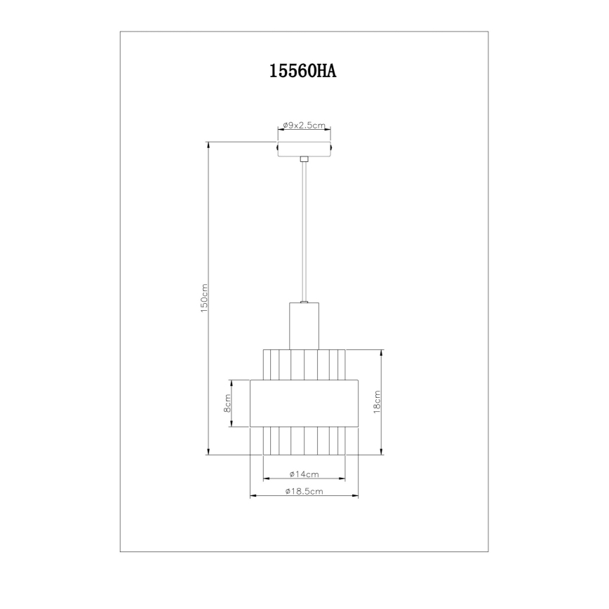Globo - Pendel 1xE27/60W/230V diameter 18,5 cm