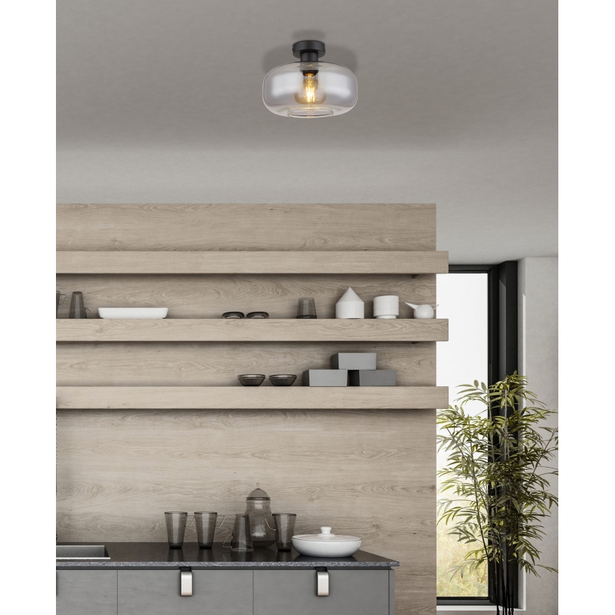Globo - Loftlampe 1xE27/40W/230V diameter 28 cm grå