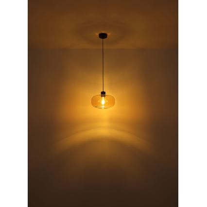 Globo - Pendel 1xE27/40W/230V diameter 28 cm transparent