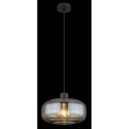 Globo - Pendel 1xE27/40W/230V diameter 28 cm transparent