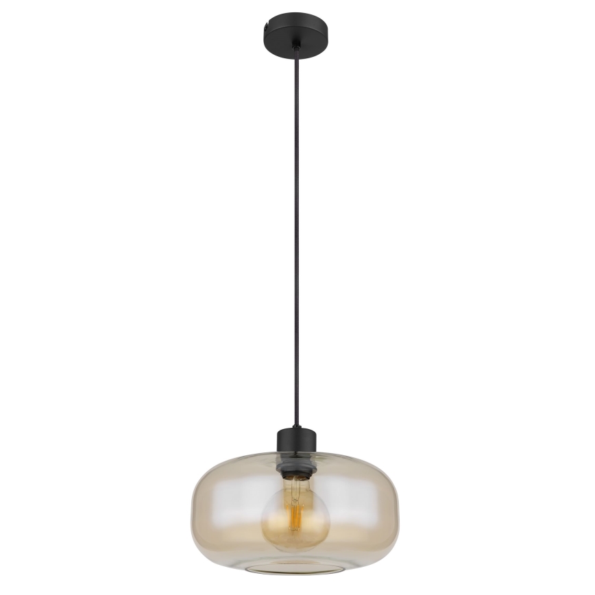 Globo - Pendel 1xE27/40W/230V diameter 28 cm transparent