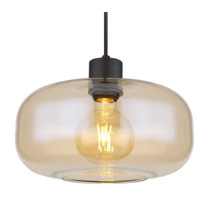 Globo - Pendel 1xE27/40W/230V diameter 28 cm transparent