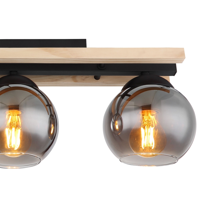 Globo - Loftlampe 3xE27/25W/230V fyrretræ