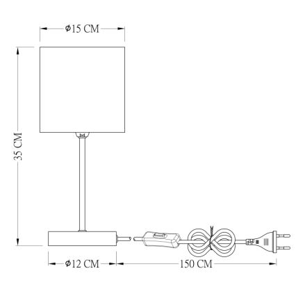 Globo - Bordlampe 1xE14/25W/230V