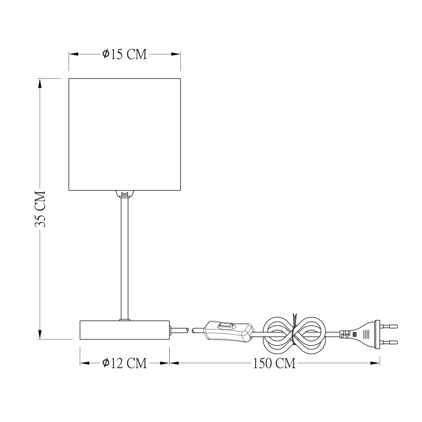 Globo - Bordlampe 1xE14/25W/230V
