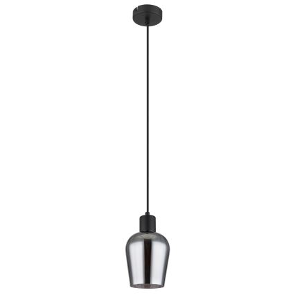 Globo - Pendel 1xE27/40W/230V diameter 13,5 cm sort