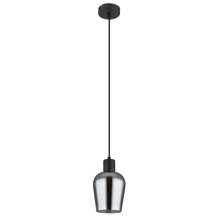 Globo - Pendel 1xE27/40W/230V diameter 13,5 cm sort