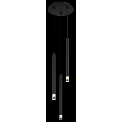 Globo - Pendel 3xG9/4W/230V diameter 24 cm sort