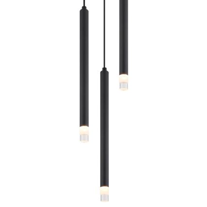 Globo - Pendel 3xG9/4W/230V diameter 24 cm sort
