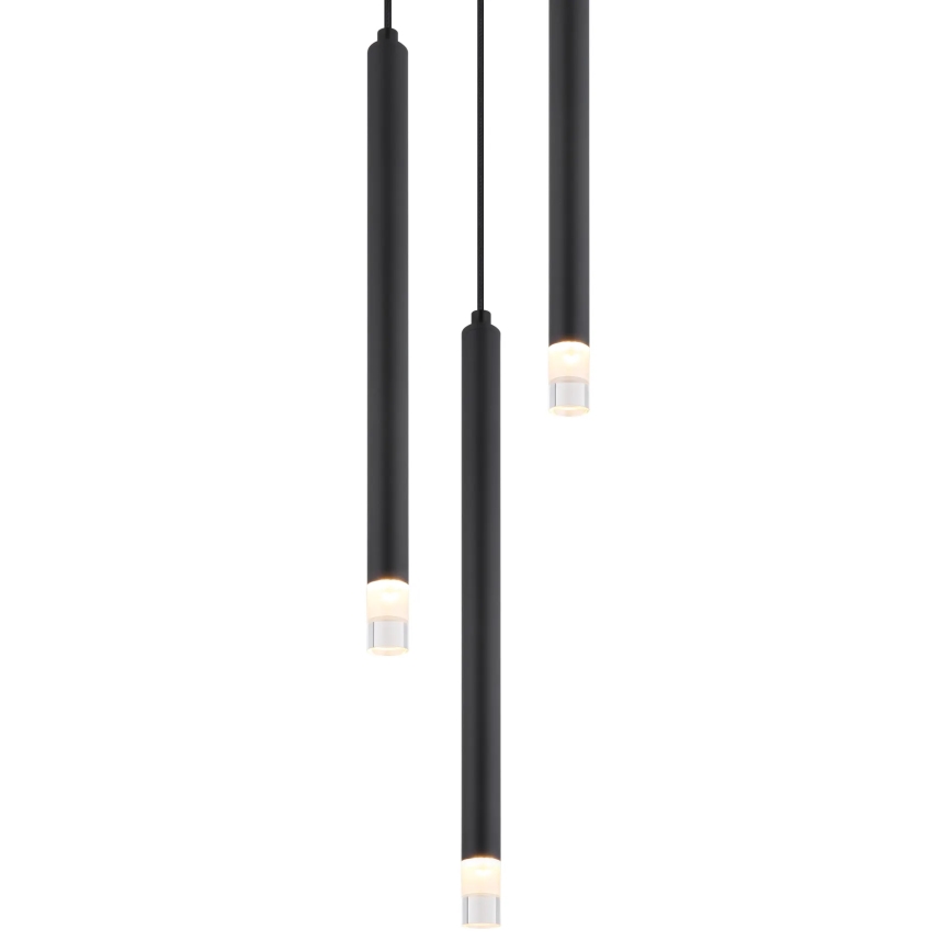 Globo - Pendel 3xG9/4W/230V diameter 24 cm sort