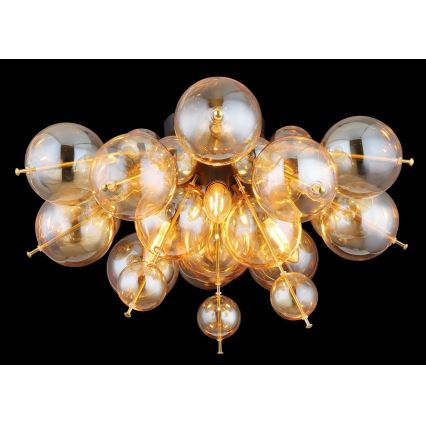 Globo - Loftlampe 3xE14/25W/230V diameter 55 cm guldfarvet